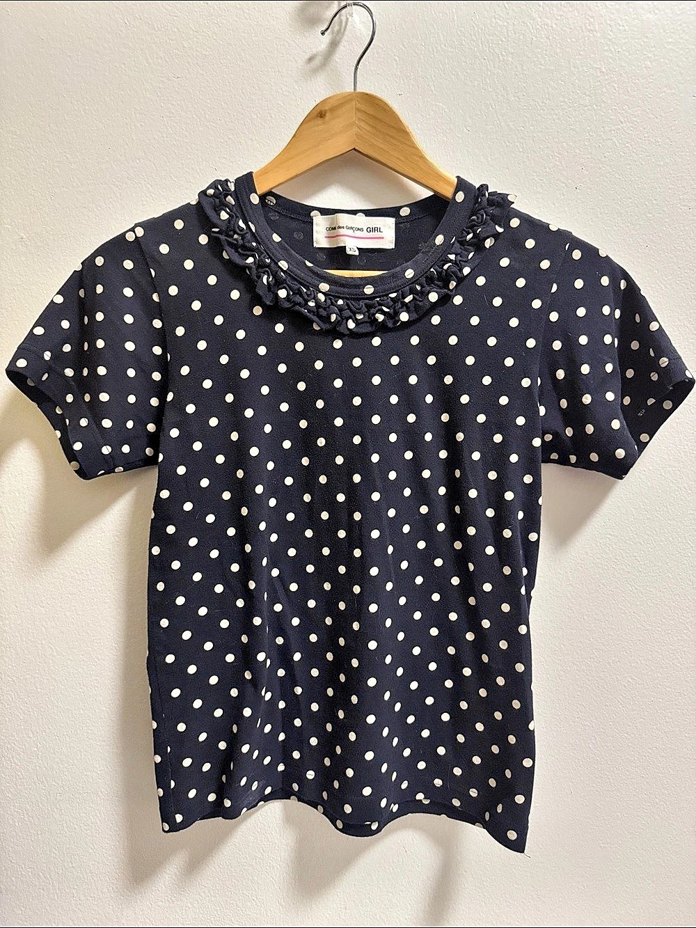 Comme des Garçons GIRL NQ-T010 Polka Dot Short Sleeve Tee XS